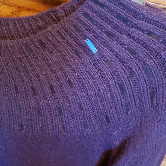 Dark purple sequin sweater - Picture 2 of 4